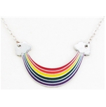 Rainbow pride necklace